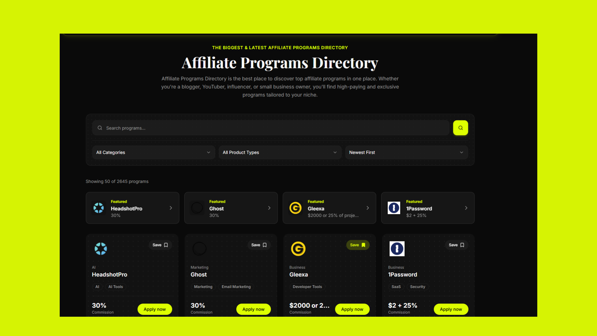 Affiliate Vault: The Ultimate Affiliate Intelligence Database screenshot 2