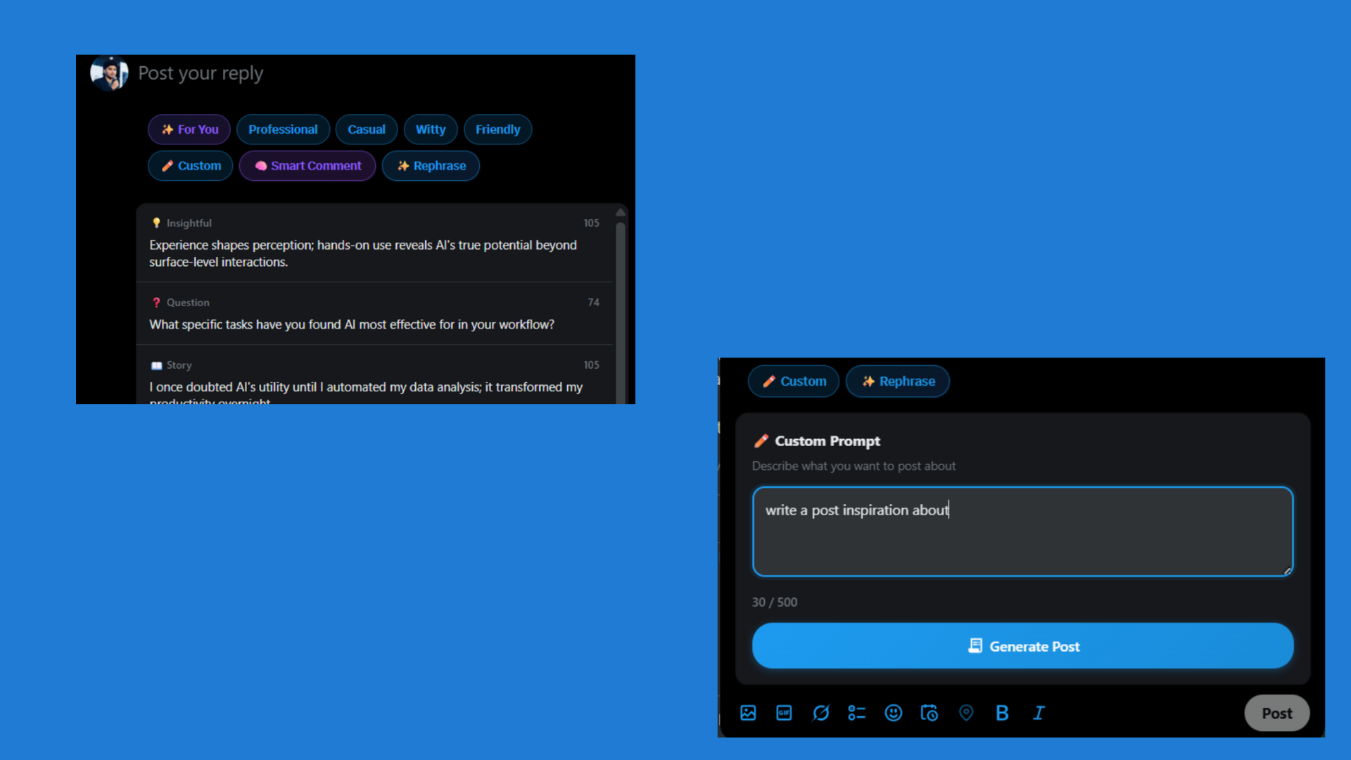 xEngageAI: The AI Growth Co-Pilot for Content Creators screenshot 7