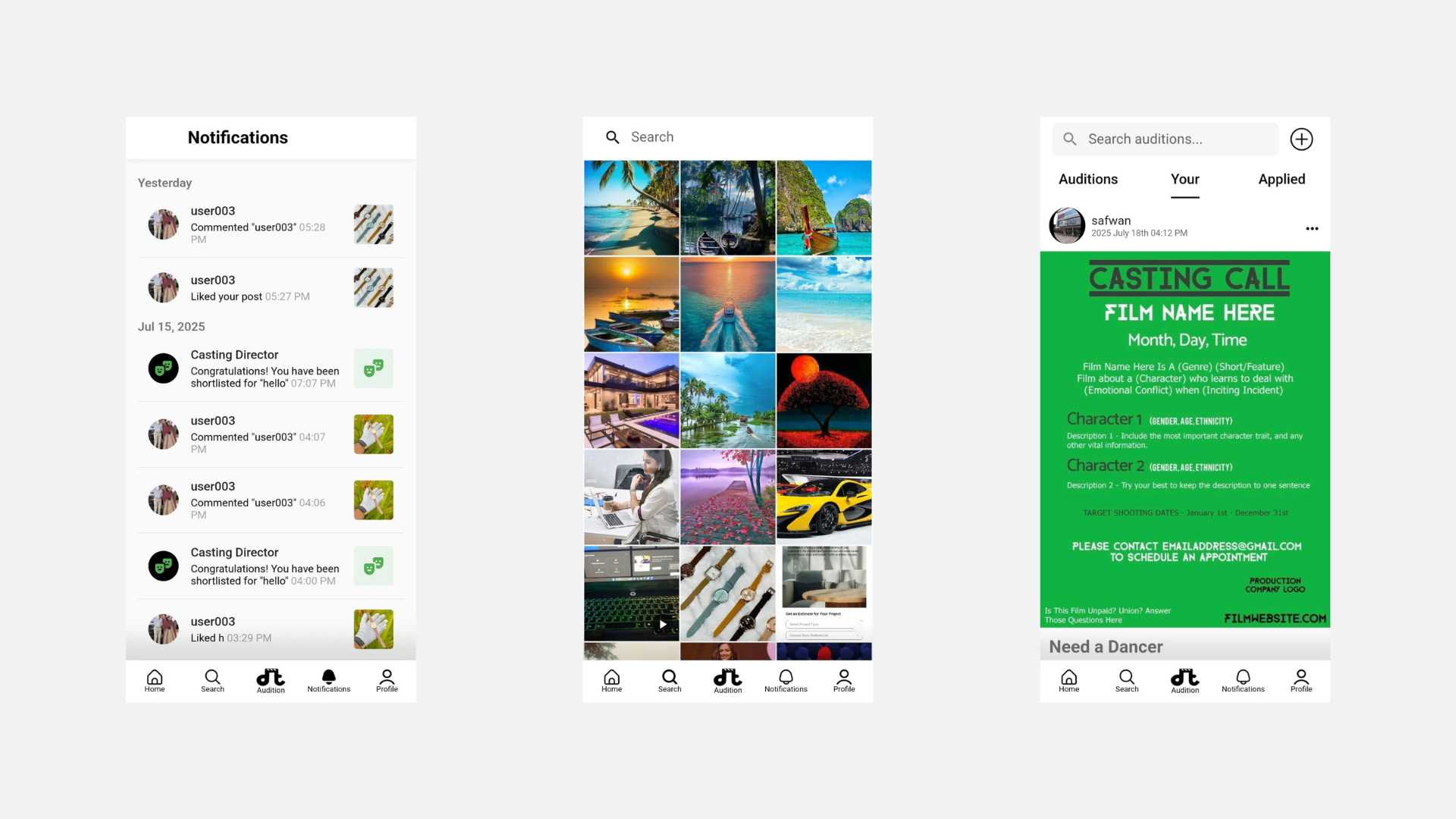 Dreamact: A Global Professional Network for the Entertainment Industry screenshot 2