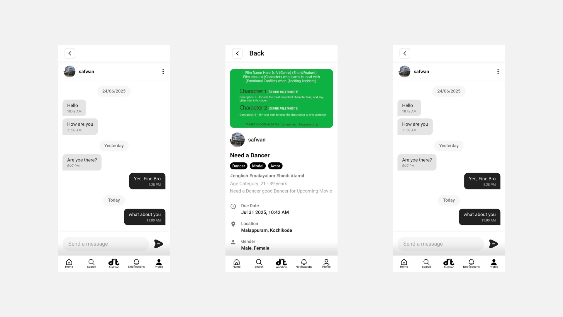 Dreamact: A Global Professional Network for the Entertainment Industry screenshot 3