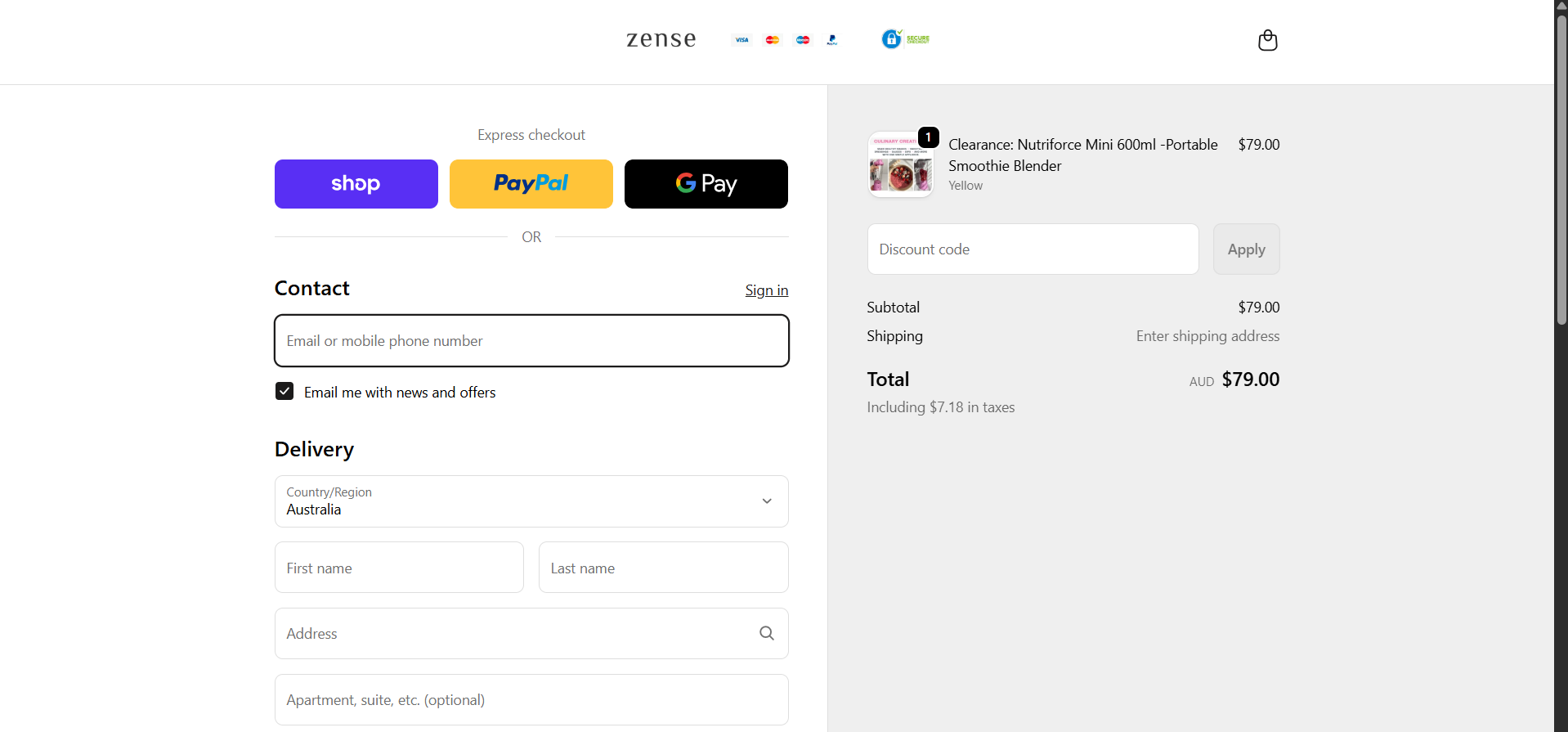 Zense Aromatherapy: High-Performance Global E-commerce Platform screenshot 2