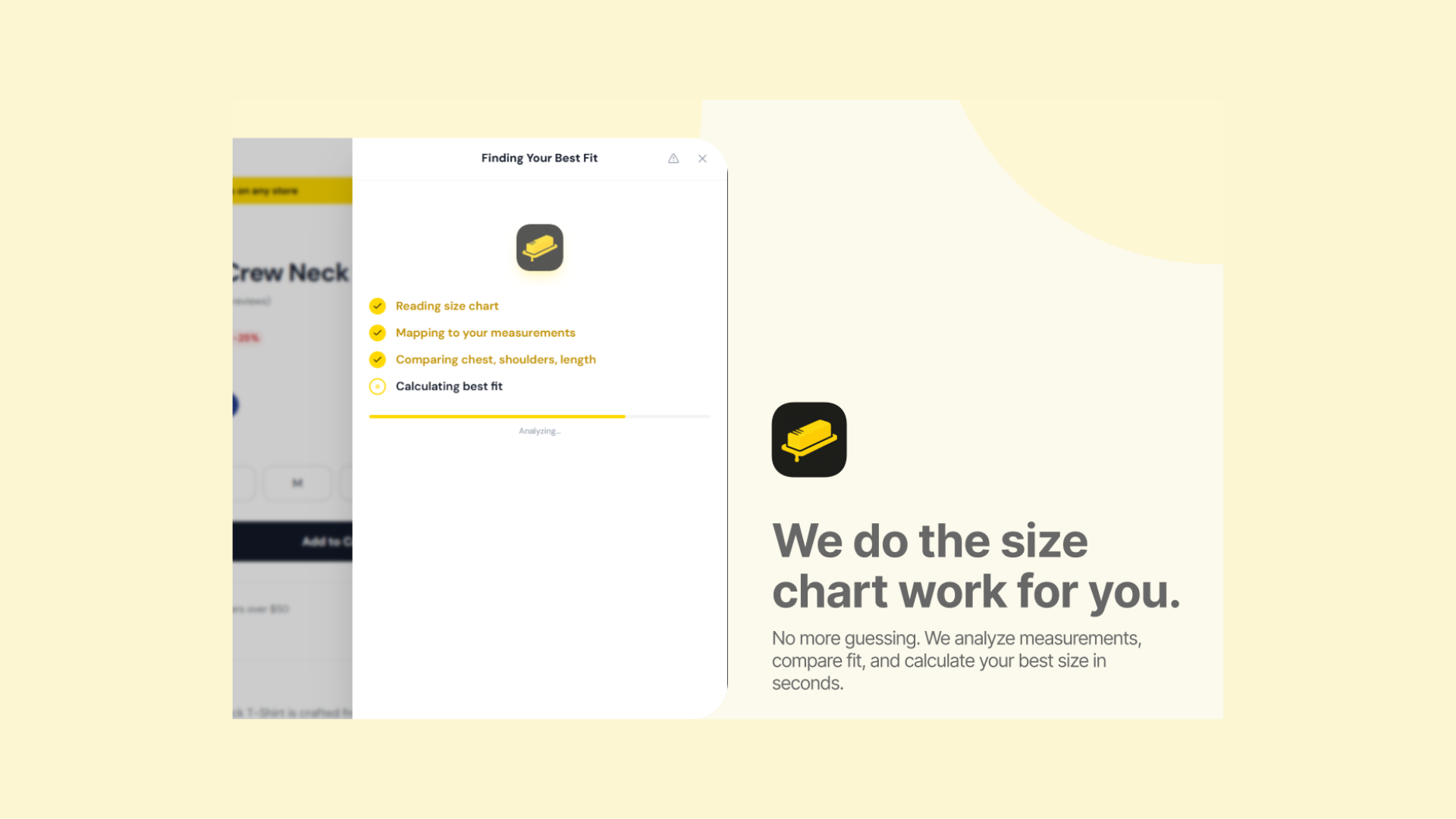 Butter – Smart Size Finder (Chrome Extension) screenshot 2
